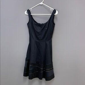 Elegant Navy Blue Sleeveless Dress